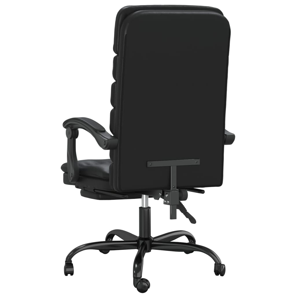 Kantoorstoel massage verstelbaar kunstleer zwart is nu te koop bij PeponiXL, paradijselijk wonen!