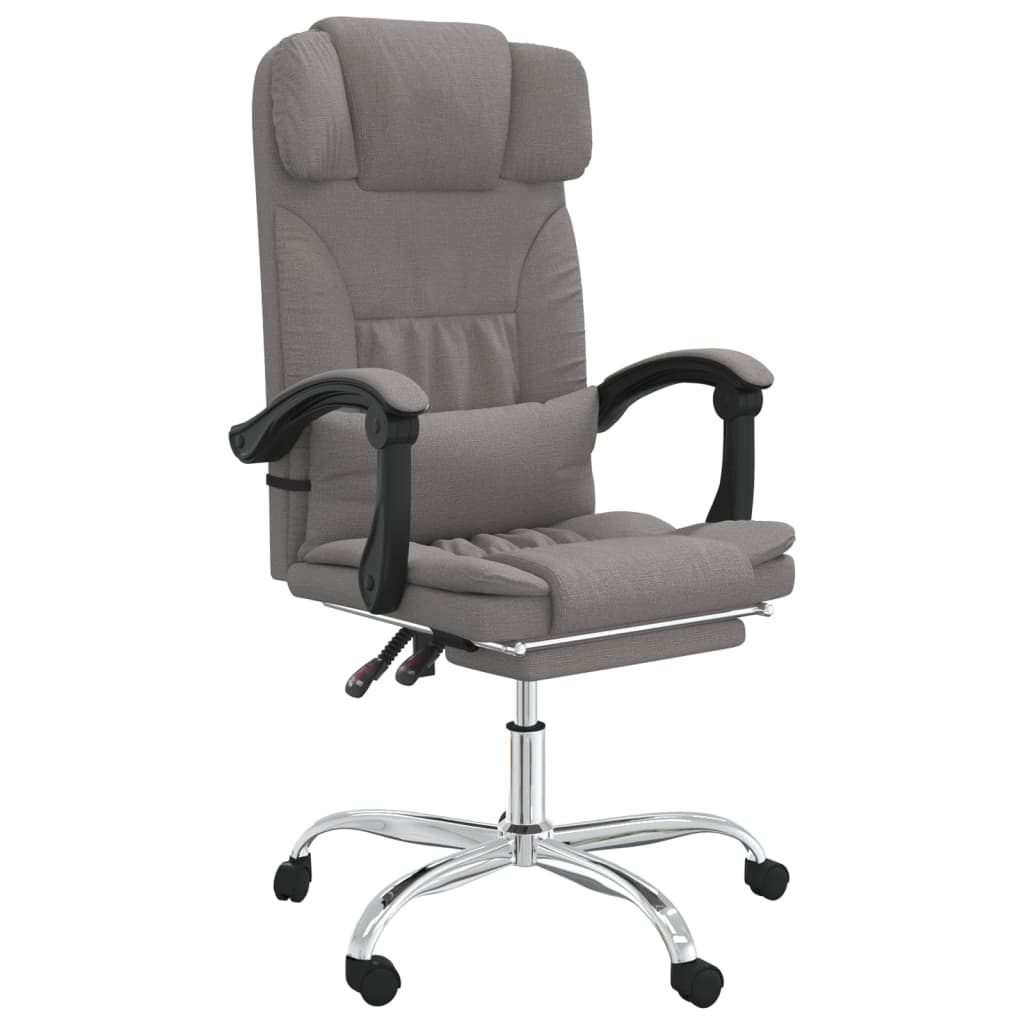 Kantoorstoel massage verstelbaar stof taupe is nu te koop bij PeponiXL, paradijselijk wonen!