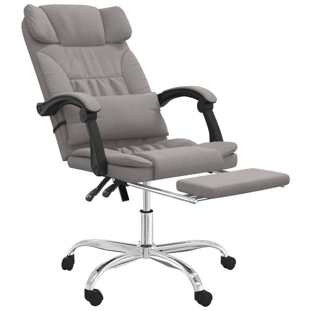 Kantoorstoel massage verstelbaar stof taupe is nu te koop bij PeponiXL, paradijselijk wonen!