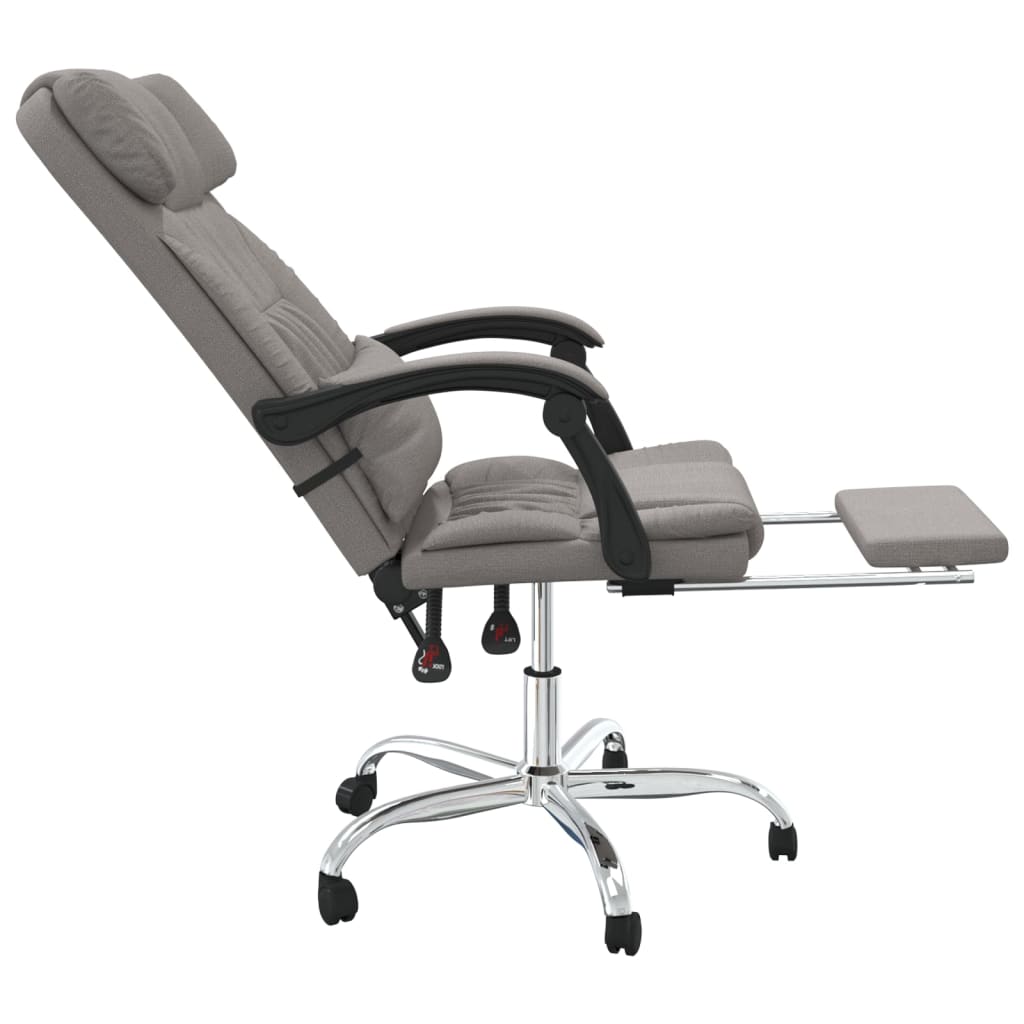 Kantoorstoel massage verstelbaar stof taupe is nu te koop bij PeponiXL, paradijselijk wonen!