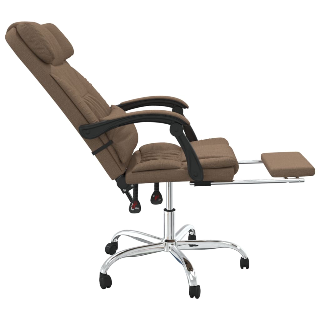 Kantoorstoel massage verstelbaar stof bruin is nu te koop bij PeponiXL, paradijselijk wonen!