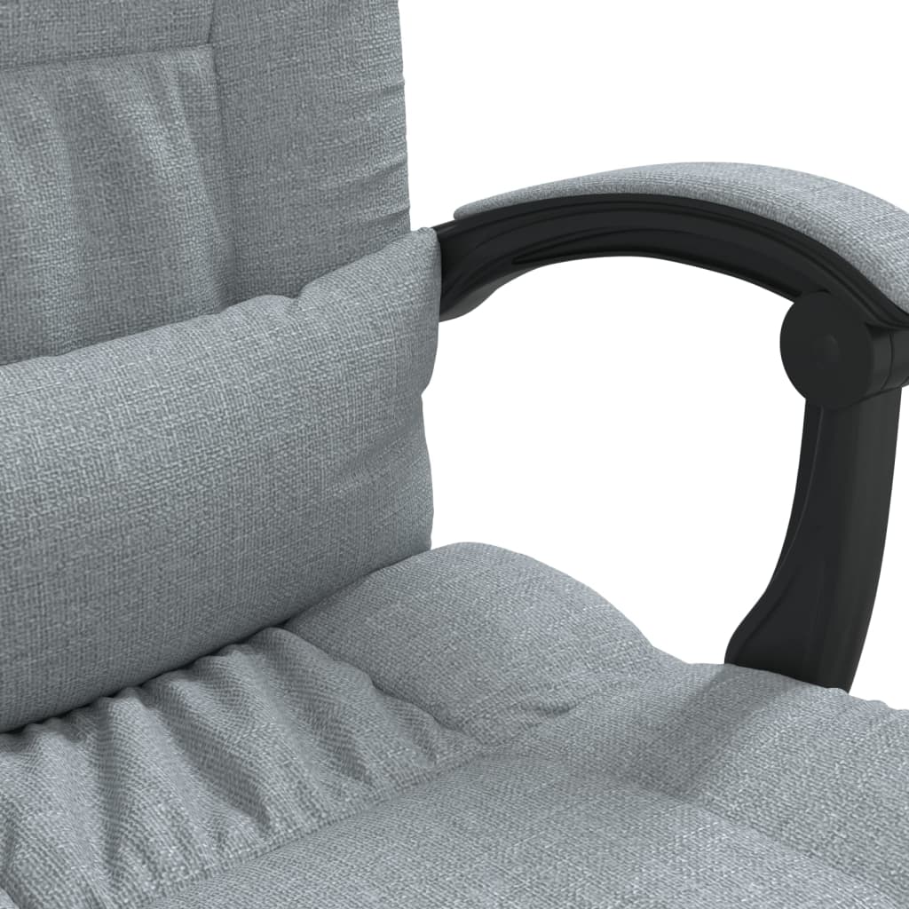 Kantoorstoel massage verstelbaar stof lichtgrijs is nu te koop bij PeponiXL, paradijselijk wonen!