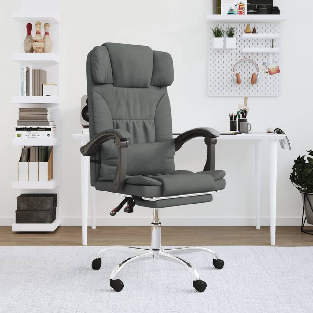Kantoorstoel massage verstelbaar stof donkergrijs is nu te koop bij PeponiXL, paradijselijk wonen!