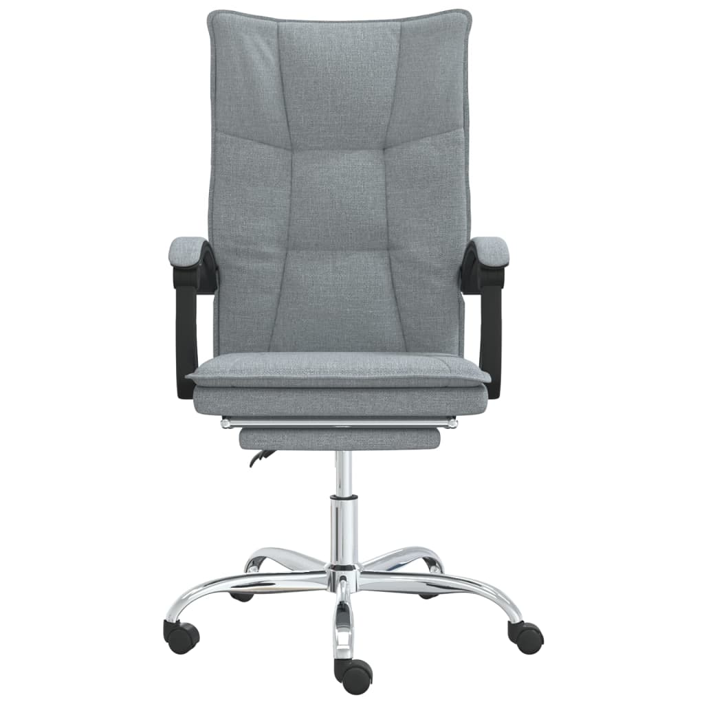 Kantoorstoel verstelbaar stof lichtgrijs is nu te koop bij PeponiXL, paradijselijk wonen!