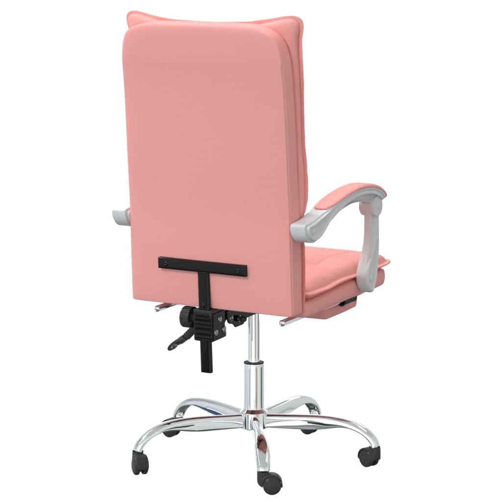 Kantoorstoel verstelbaar kunstleer roze is nu te koop bij PeponiXL, paradijselijk wonen!