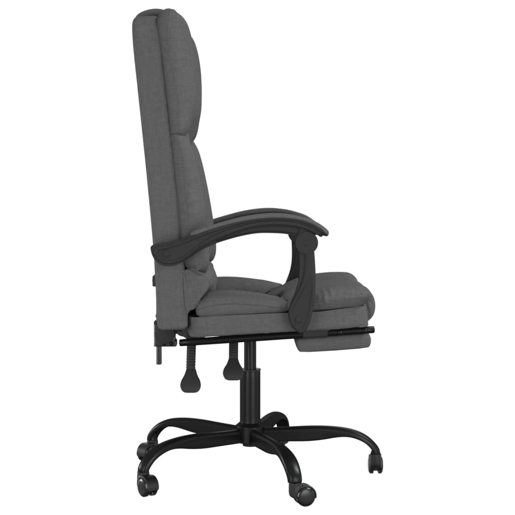 Massage Relaxfauteuil voor op kantoor donkergrijs stof is nu te koop bij PeponiXL, paradijselijk wonen!
