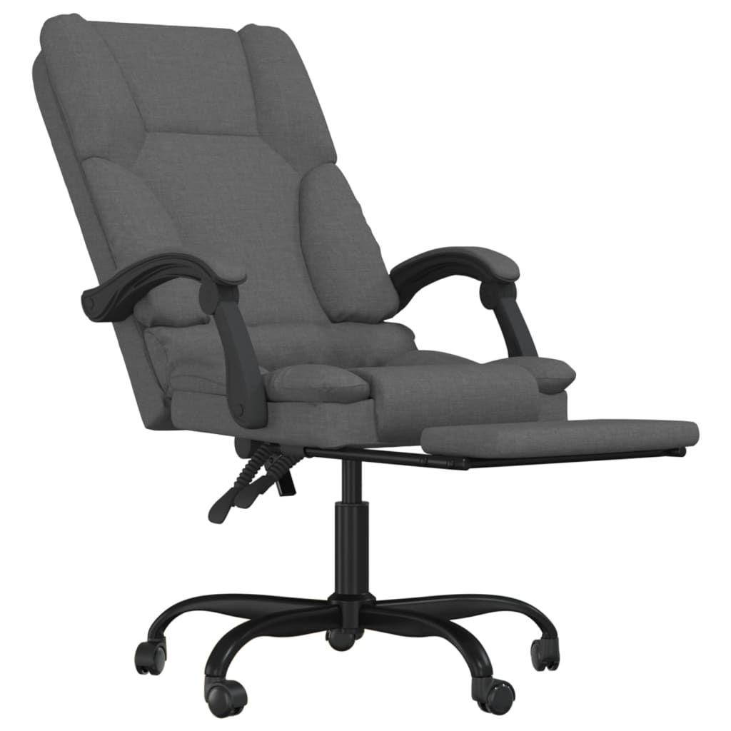 Massage Relaxfauteuil voor op kantoor donkergrijs stof is nu te koop bij PeponiXL, paradijselijk wonen!