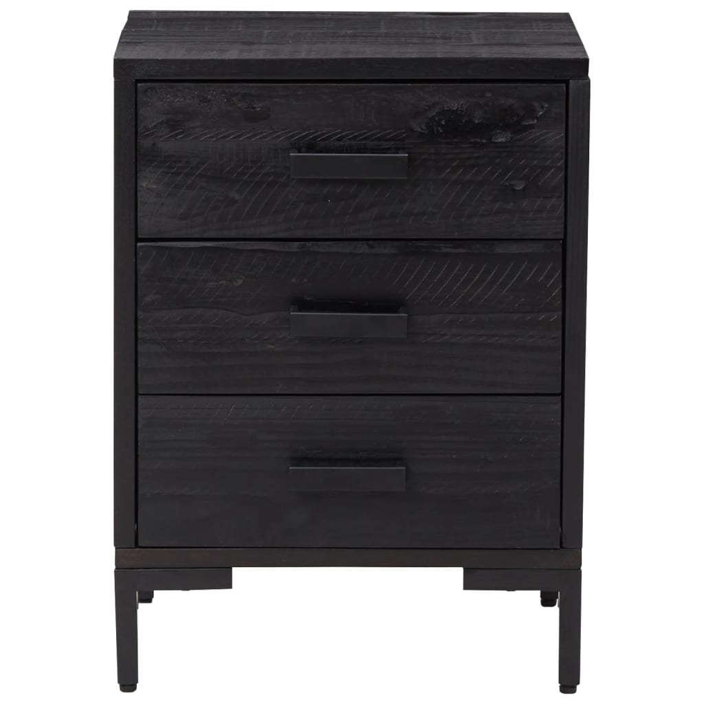 Nachtkastje 40x30x55 cm gerecycled massief grenenhout is nu te koop bij PeponiXL, paradijselijk wonen!