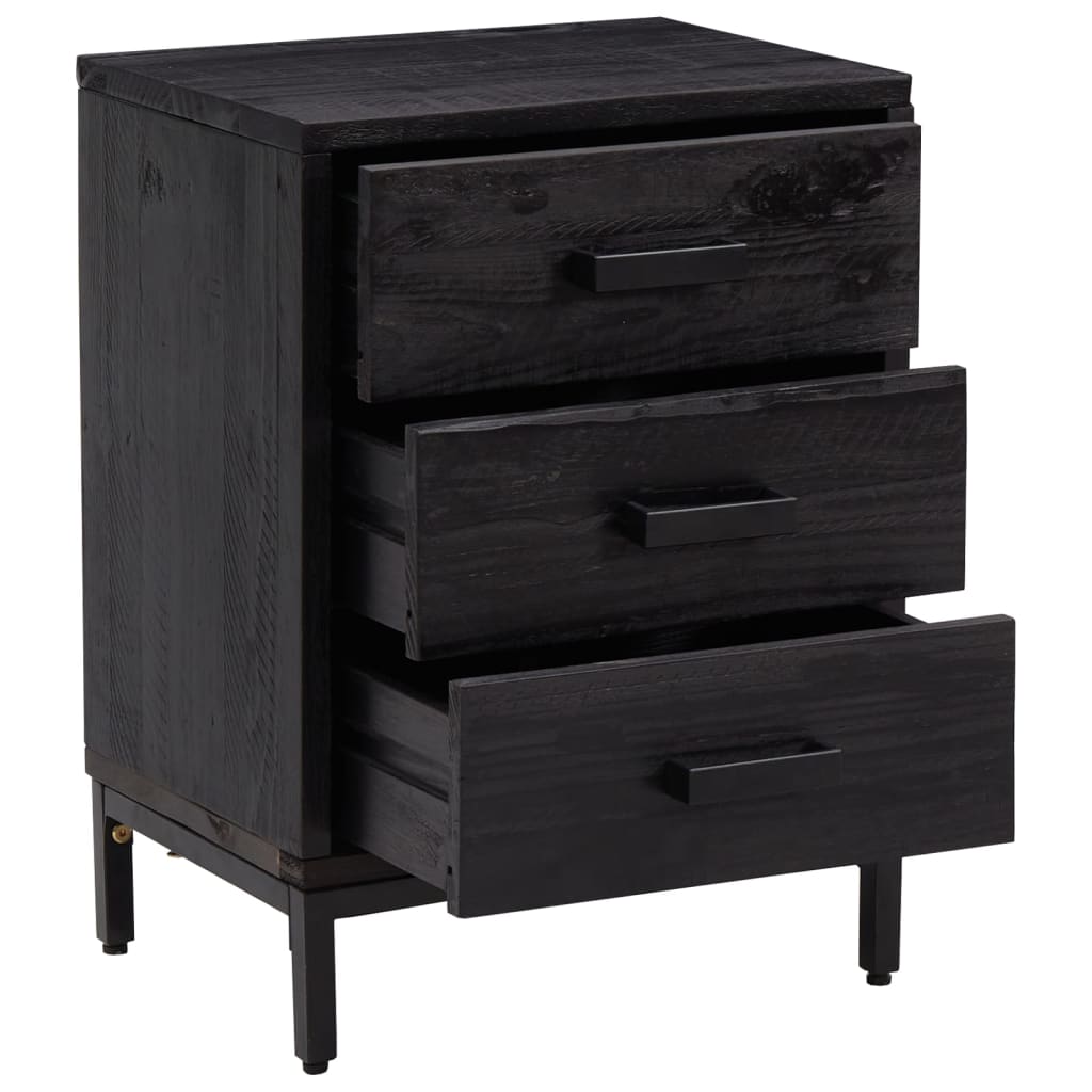 Nachtkastje 40x30x55 cm gerecycled massief grenenhout is nu te koop bij PeponiXL, paradijselijk wonen!