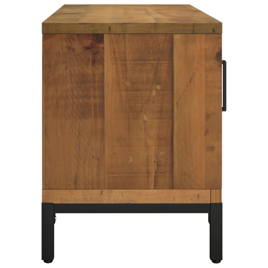 Tv-meubel 90x30x40 cm massief grenenhout bruin is nu te koop bij PeponiXL, paradijselijk wonen!