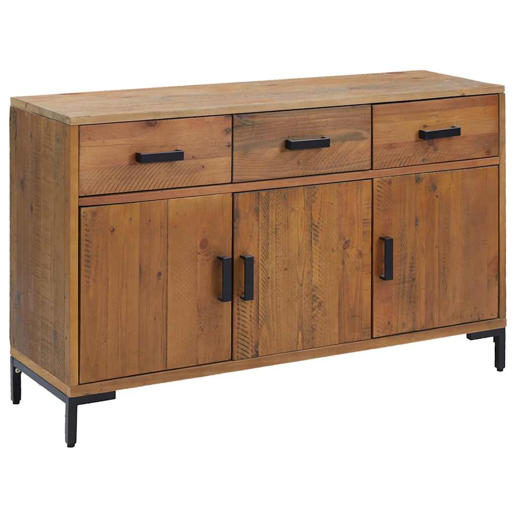 Dressoir 110x35x70 cm massief grenenhout bruin is nu te koop bij PeponiXL, paradijselijk wonen!