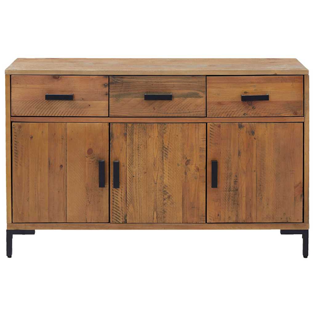 Dressoir 110x35x70 cm massief grenenhout bruin is nu te koop bij PeponiXL, paradijselijk wonen!