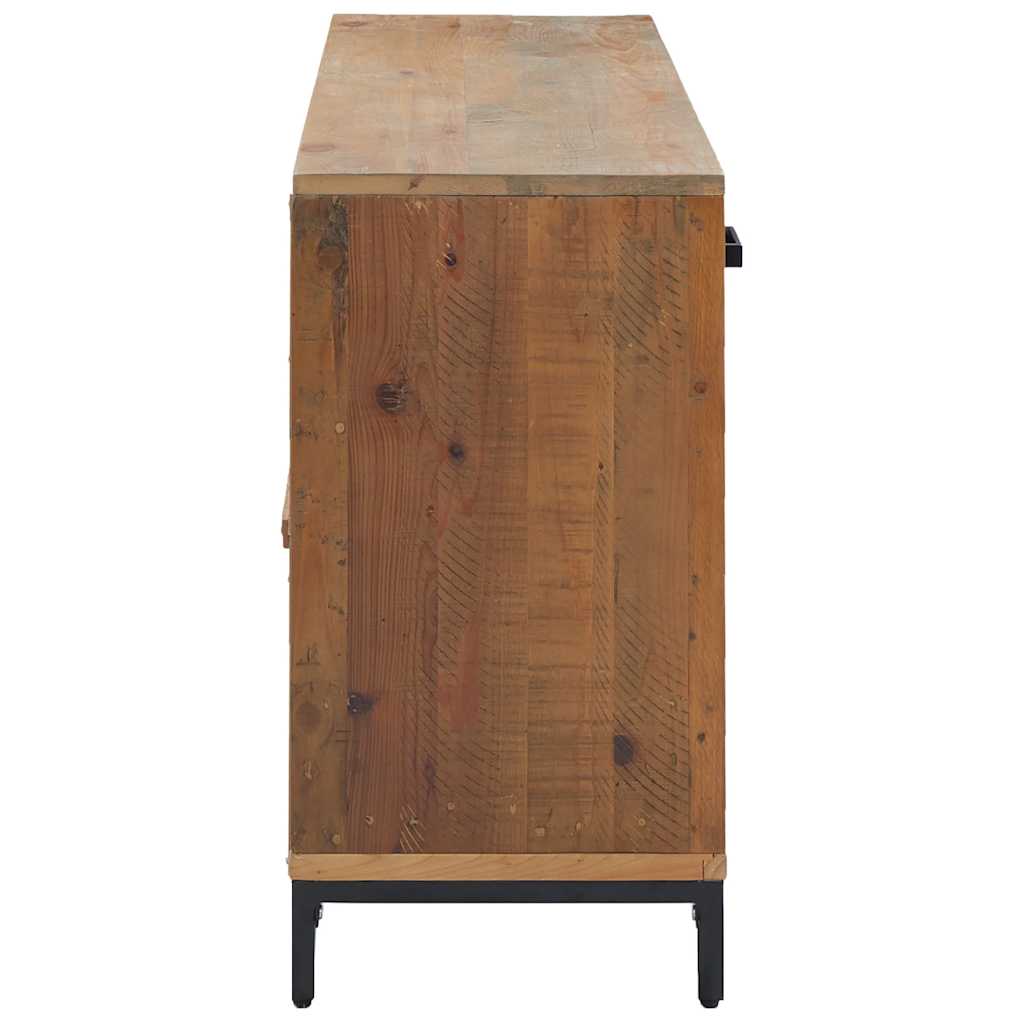 Dressoir 110x35x70 cm massief grenenhout bruin is nu te koop bij PeponiXL, paradijselijk wonen!