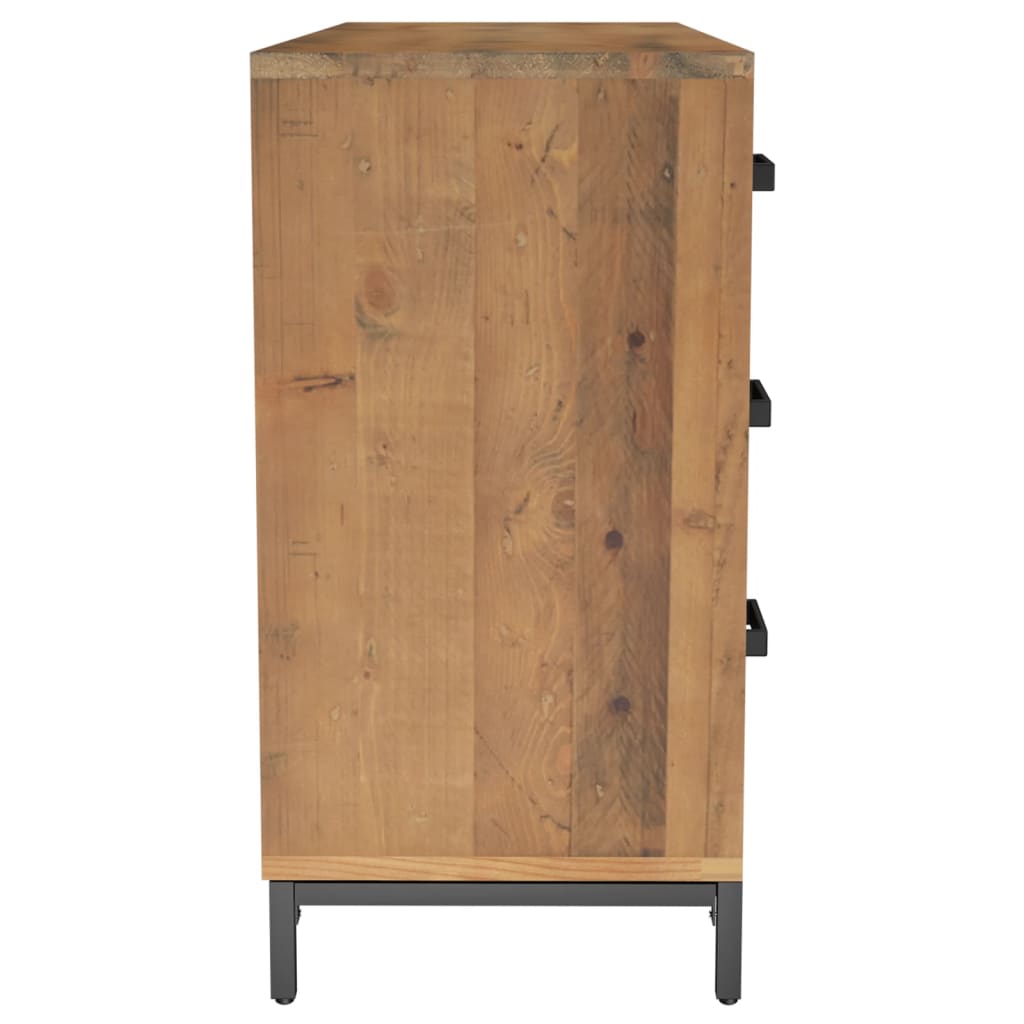 Dressoir 110x35x70 cm massief grenenhout bruin is nu te koop bij PeponiXL, paradijselijk wonen!