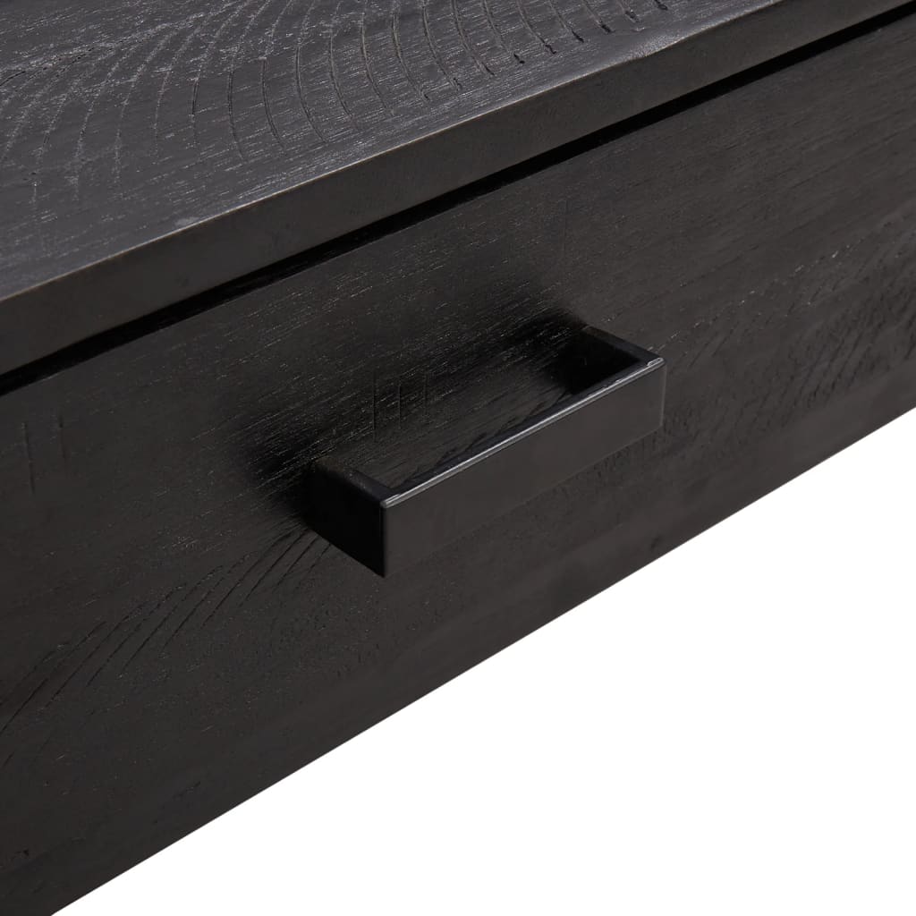 Salontafel 90x50x35 cm massief grenenhout zwart is nu te koop bij PeponiXL, paradijselijk wonen!