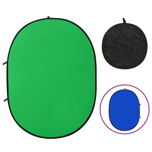 Achtergrondscherm studio 2-in-1 ovaal 200x150 cm groen en blauw is nu te koop bij PeponiXL, paradijselijk wonen!