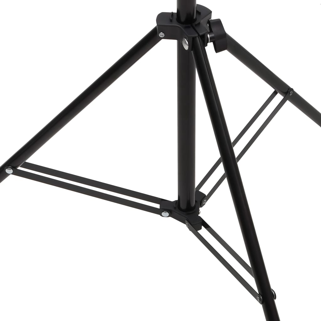 Achtergrondstandaard T-vormig 91x60x(70-200) cm zwart is nu te koop bij PeponiXL, paradijselijk wonen!