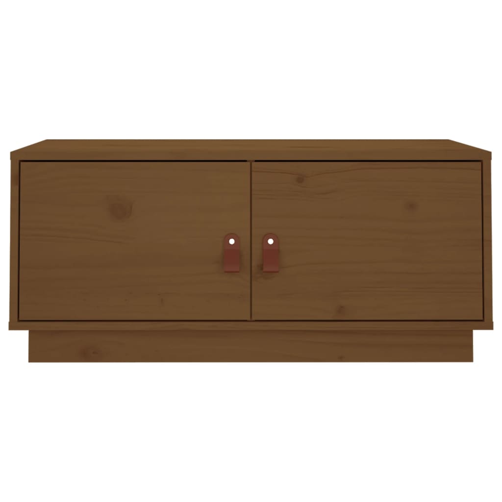 Salontafel 80x50x35 cm massief grenenhout honingbruin is nu te koop bij PeponiXL, paradijselijk wonen!