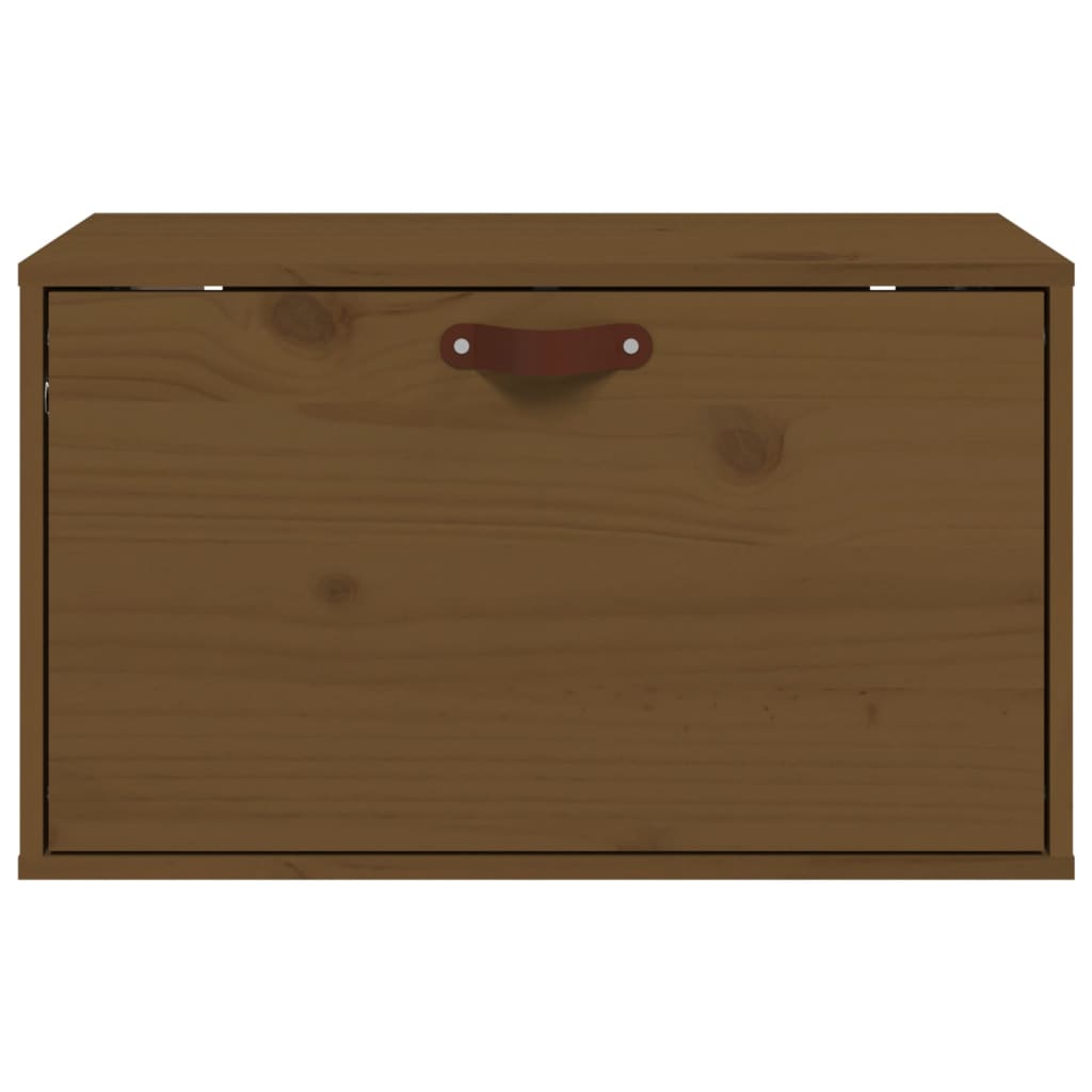 Wandkast 60x30x35 cm massief grenenhout honingbruin is nu te koop bij PeponiXL, paradijselijk wonen!