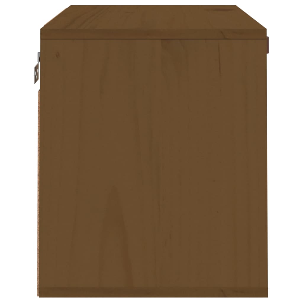 Wandkast 60x30x35 cm massief grenenhout honingbruin is nu te koop bij PeponiXL, paradijselijk wonen!