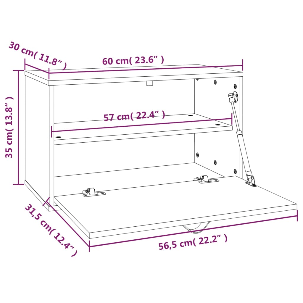 Wandkast 60x30x35 cm massief grenenhout honingbruin is nu te koop bij PeponiXL, paradijselijk wonen!