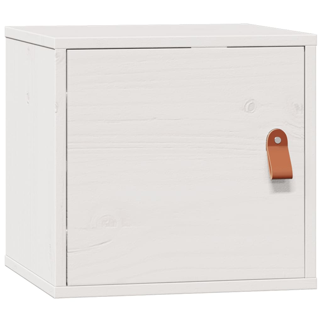 Wandkast 31,5x30x30 cm massief grenenhout wit is nu te koop bij PeponiXL, paradijselijk wonen!