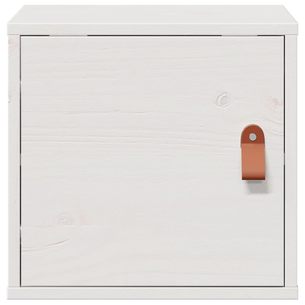 Wandkast 31,5x30x30 cm massief grenenhout wit is nu te koop bij PeponiXL, paradijselijk wonen!