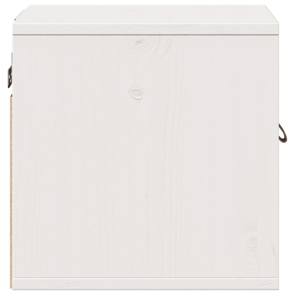 Wandkast 31,5x30x30 cm massief grenenhout wit is nu te koop bij PeponiXL, paradijselijk wonen!