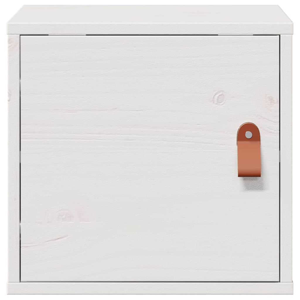 Wandkasten 2 st 31,5x30x30 cm massief grenenhout wit is nu te koop bij PeponiXL, paradijselijk wonen!