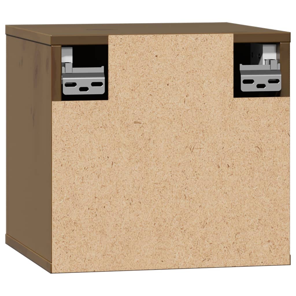 Wandkast 31,5x30x30 cm massief grenenhout honingbruin is nu te koop bij PeponiXL, paradijselijk wonen!