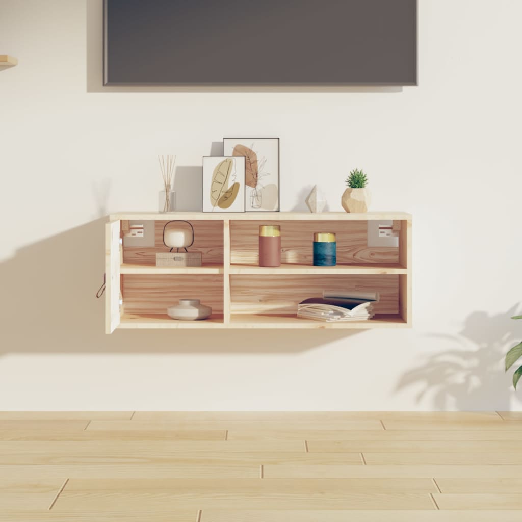 Wandkast 80x30x30 cm massief grenenhout is nu te koop bij PeponiXL, paradijselijk wonen!