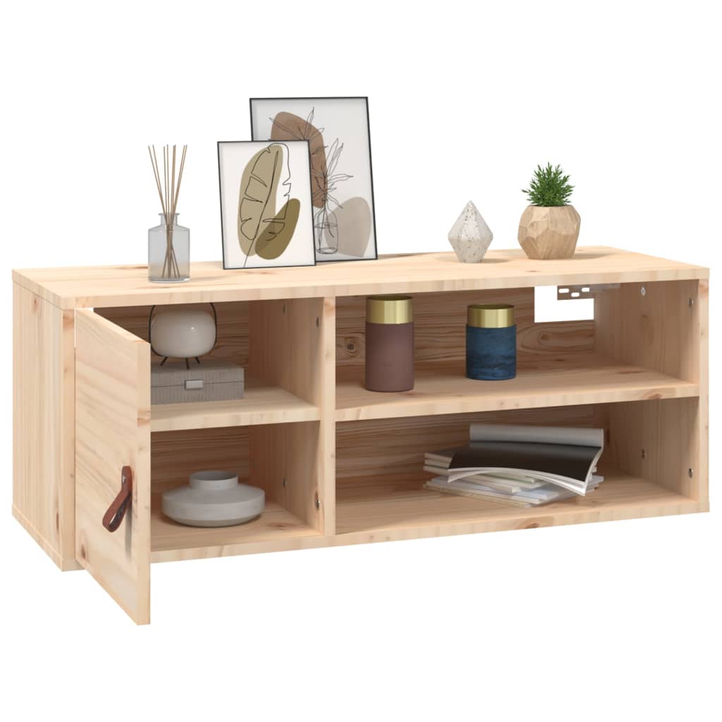 Wandkast 80x30x30 cm massief grenenhout is nu te koop bij PeponiXL, paradijselijk wonen!