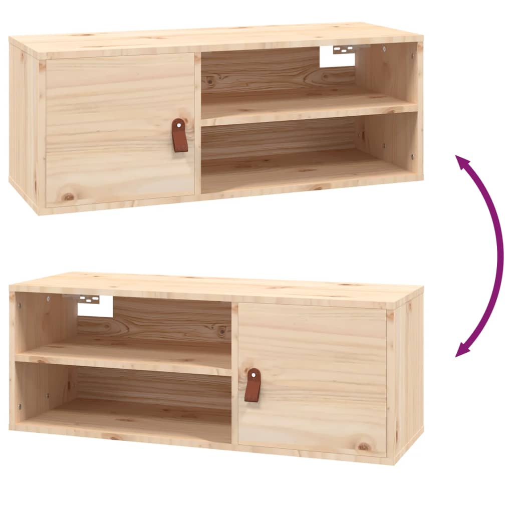 Wandkast 80x30x30 cm massief grenenhout is nu te koop bij PeponiXL, paradijselijk wonen!