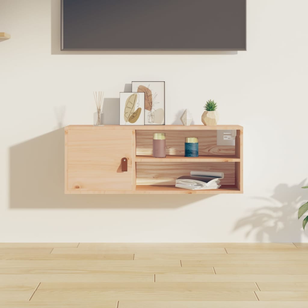 Wandkast 80x30x30 cm massief grenenhout is nu te koop bij PeponiXL, paradijselijk wonen!