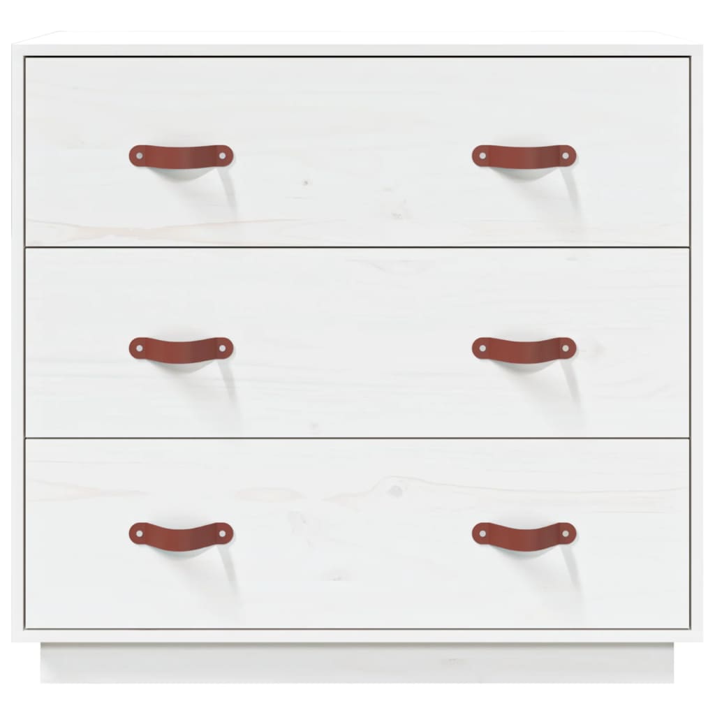 Dressoir 80x40x75 cm massief grenenhout wit is nu te koop bij PeponiXL, paradijselijk wonen!