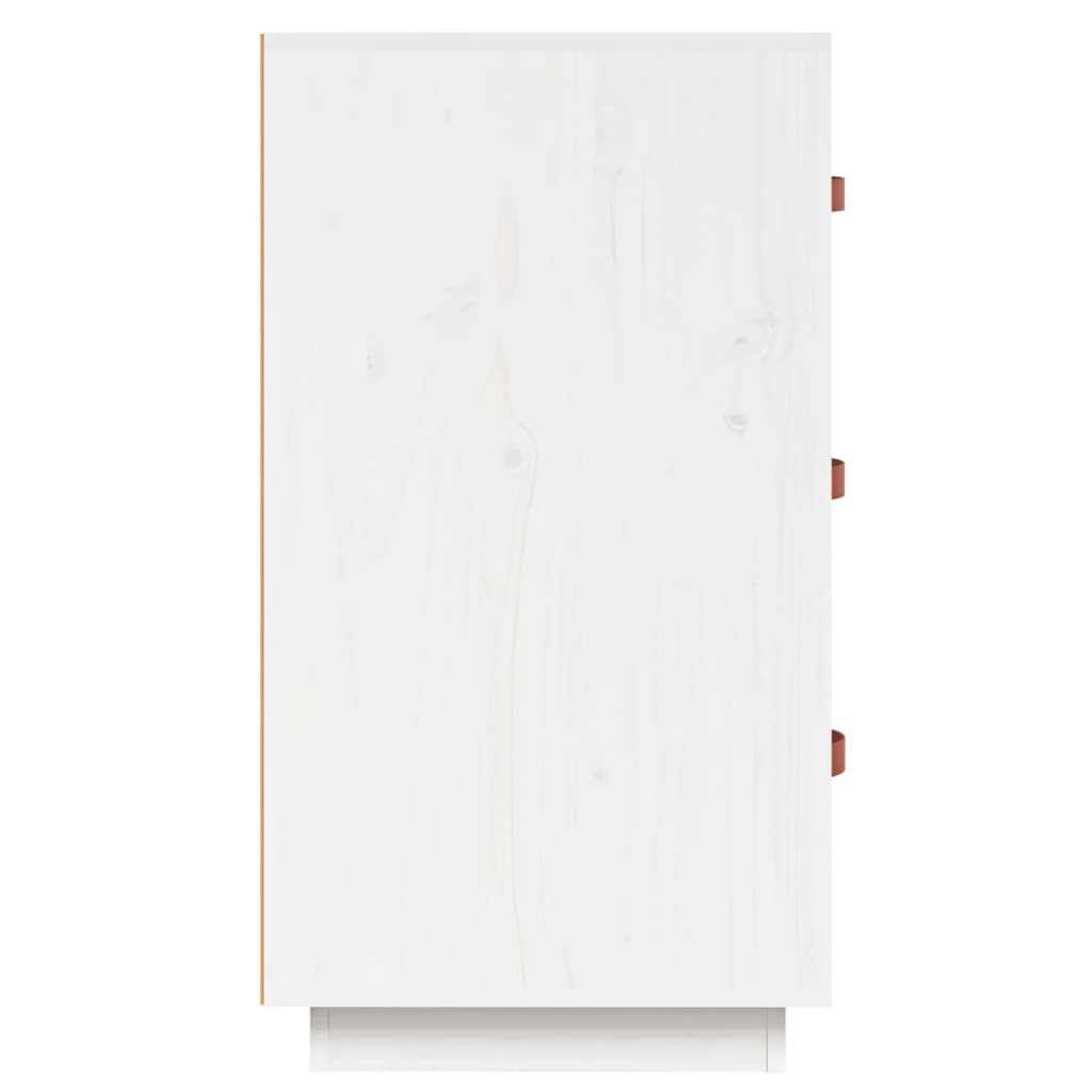 Dressoir 80x40x75 cm massief grenenhout wit is nu te koop bij PeponiXL, paradijselijk wonen!