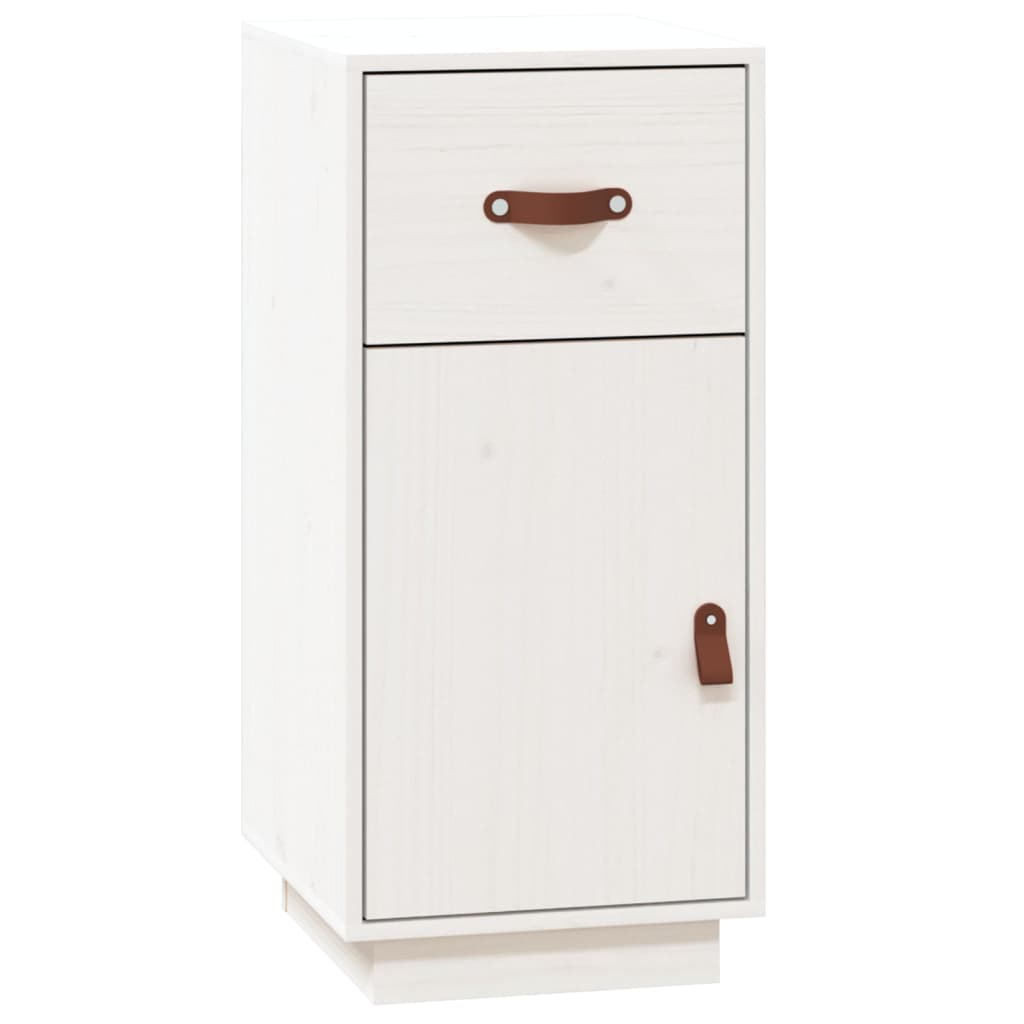 Dressoir 34x40x75 cm massief grenenhout wit is nu te koop bij PeponiXL, paradijselijk wonen!