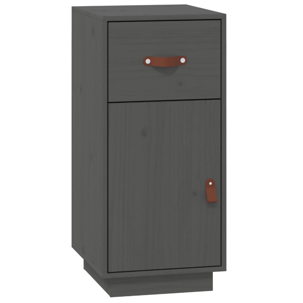 Dressoir 34x40x75 cm massief grenenhout grijs is nu te koop bij PeponiXL, paradijselijk wonen!