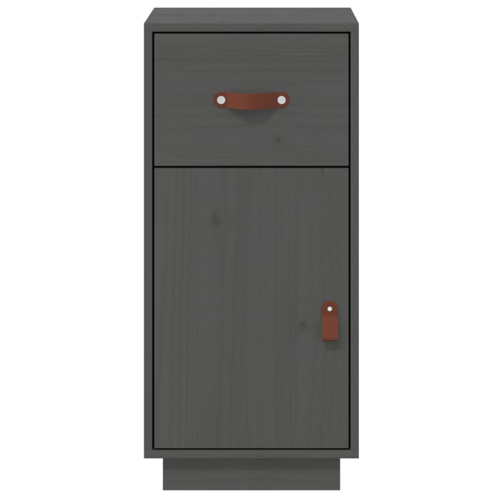 Dressoir 34x40x75 cm massief grenenhout grijs is nu te koop bij PeponiXL, paradijselijk wonen!