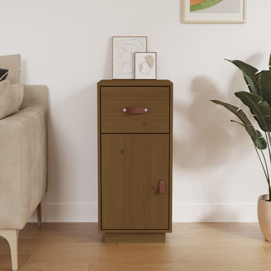 Dressoir 34x40x75 cm massief grenenhout honingbruin is nu te koop bij PeponiXL, paradijselijk wonen!