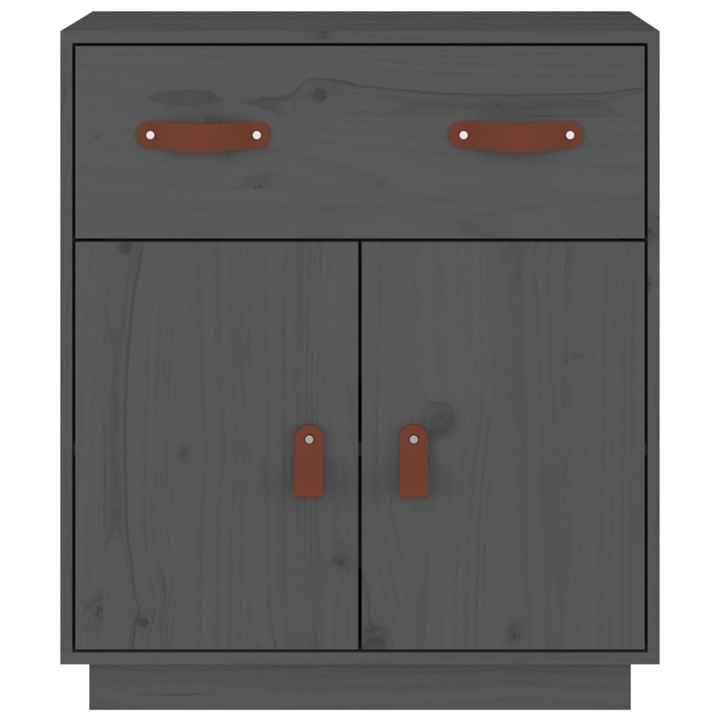 Dressoir 65,5x40x75 cm massief grenenhout grijs is nu te koop bij PeponiXL, paradijselijk wonen!