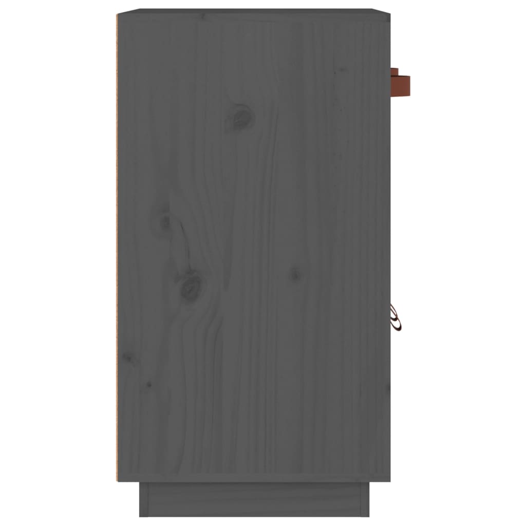 Dressoir 65,5x40x75 cm massief grenenhout grijs is nu te koop bij PeponiXL, paradijselijk wonen!