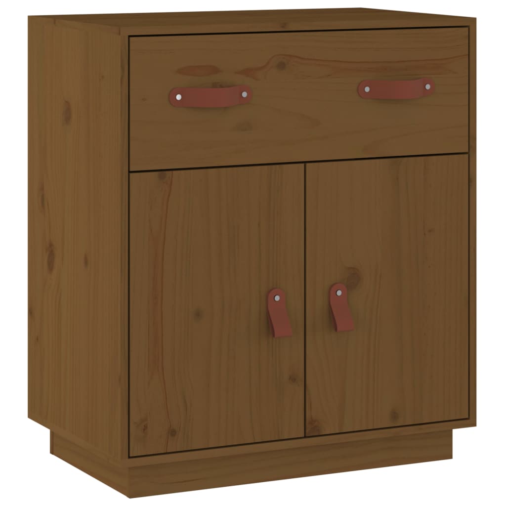 Dressoir 65,5x40x75 cm massief grenenhout honingbruin is nu te koop bij PeponiXL, paradijselijk wonen!