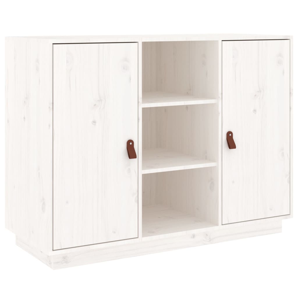 Dressoir 100x40x75 cm massief grenenhout wit is nu te koop bij PeponiXL, paradijselijk wonen!