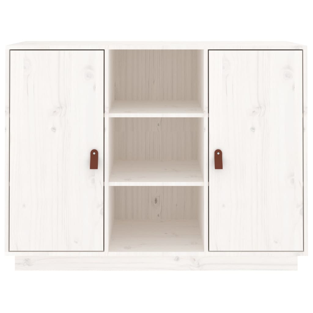 Dressoir 100x40x75 cm massief grenenhout wit is nu te koop bij PeponiXL, paradijselijk wonen!