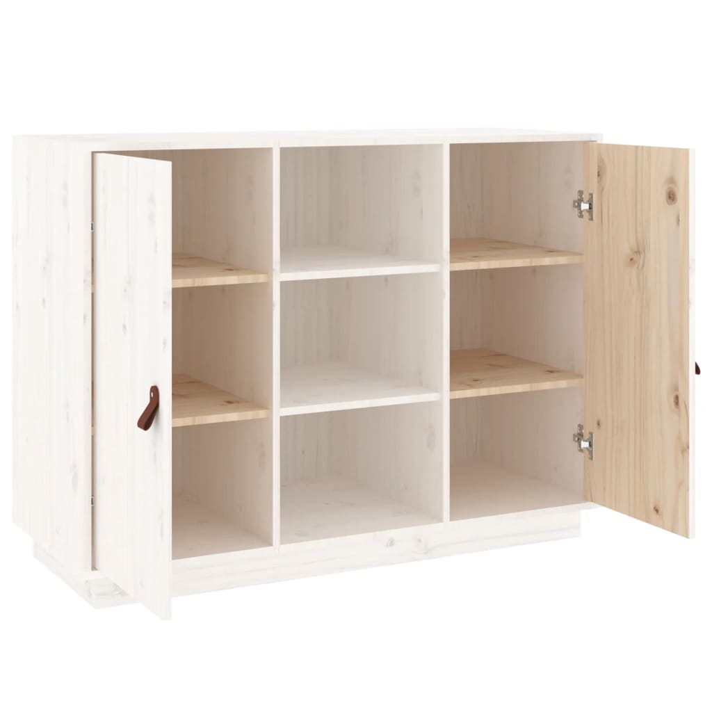 Dressoir 100x40x75 cm massief grenenhout wit is nu te koop bij PeponiXL, paradijselijk wonen!