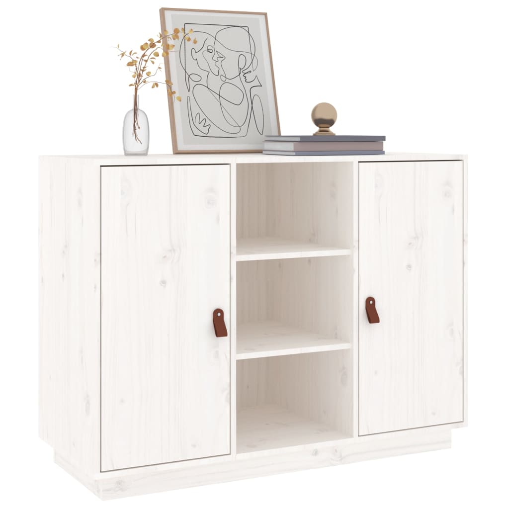 Dressoir 100x40x75 cm massief grenenhout wit is nu te koop bij PeponiXL, paradijselijk wonen!