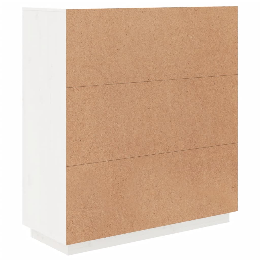 Hoge kast 100x40x108,5 cm massief grenenhout wit is nu te koop bij PeponiXL, paradijselijk wonen!