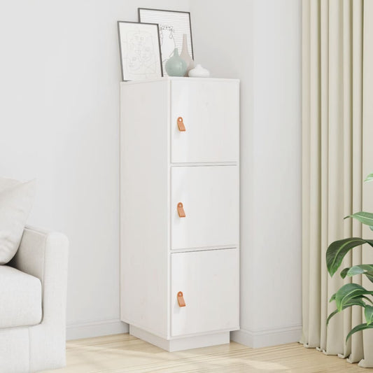Hoge kast 34x40x108,5 cm massief grenenhout wit is nu te koop bij PeponiXL, paradijselijk wonen!