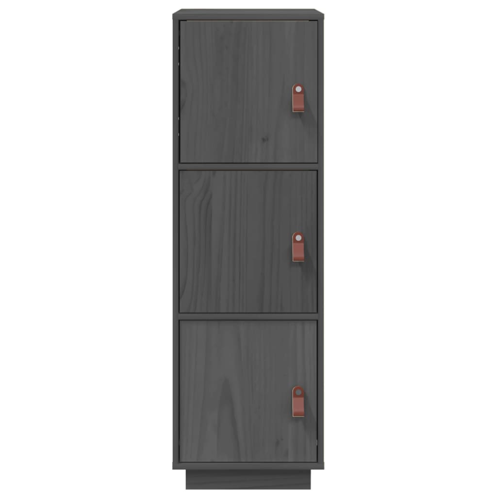Hoge kast 34x40x108,5 cm massief grenenhout grijs is nu te koop bij PeponiXL, paradijselijk wonen!